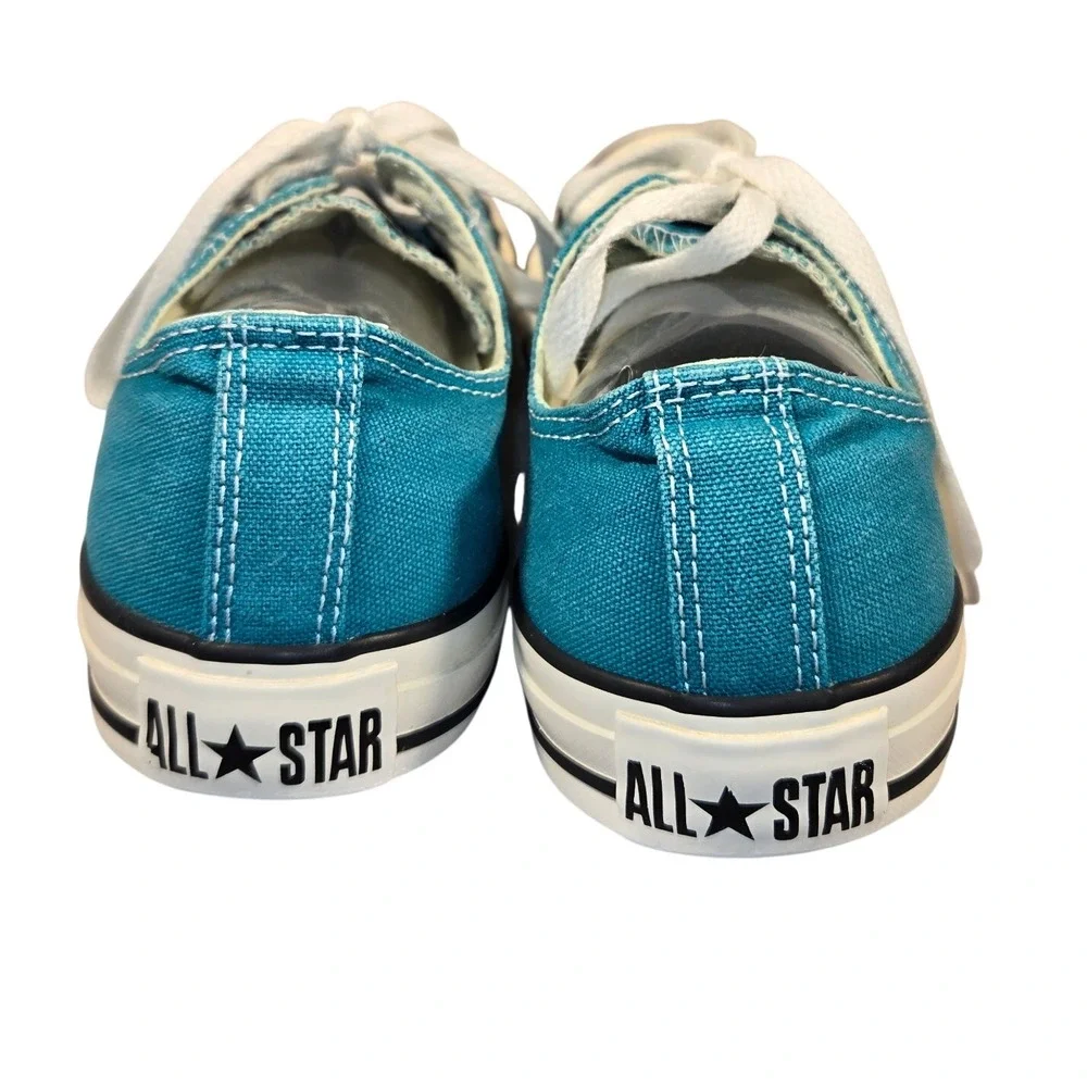 Converse Chuck Taylor All Star Low Top Teal Canvas Sneakers 132301F M-7 W- 9